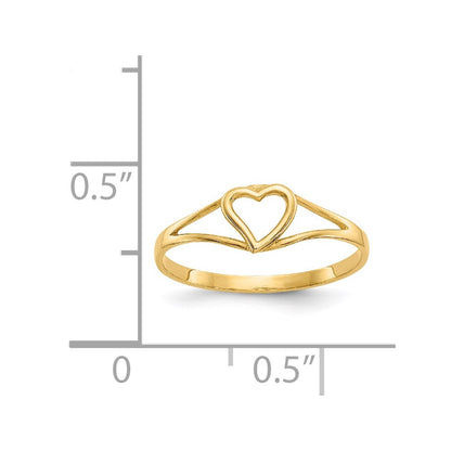 14K Yellow Gold Madi K Heart Baby Ring