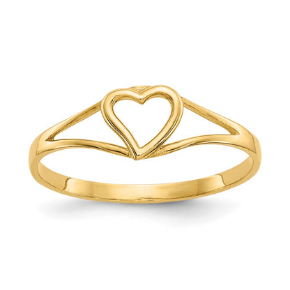 14K Yellow Gold Madi K Heart Baby Ring