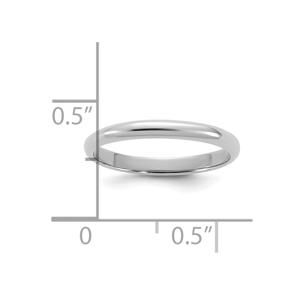 14K White Gold Madi K Polished 2mm Baby / Children's Ring
