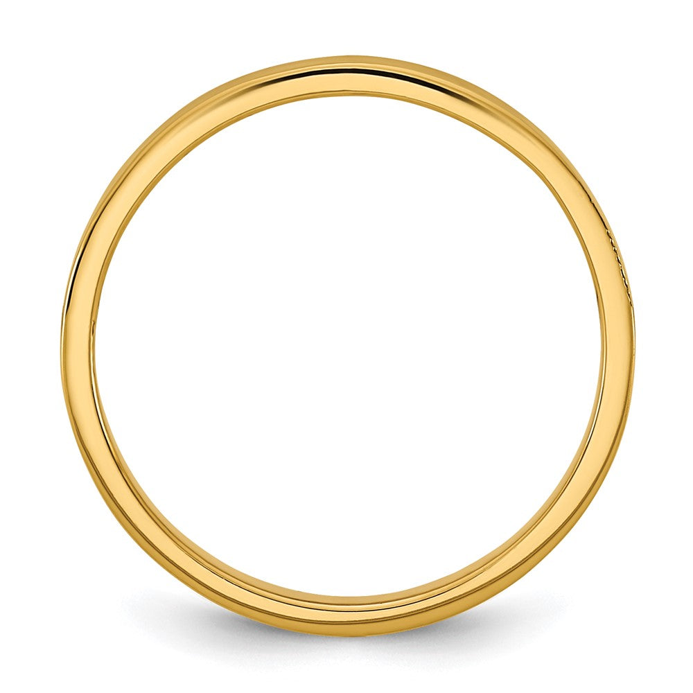 14K Yellow Gold Madi K High Polished 2mm Band Baby / Children's Ring