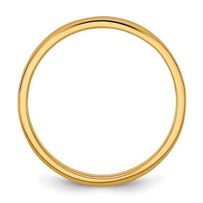 14K Yellow Gold Madi K High Polished 2mm Band Baby / Children's Ring