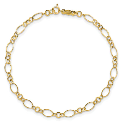 7.25 Inch 14K Yellow Gold 7.25In Polished Fancy Link Bracelet