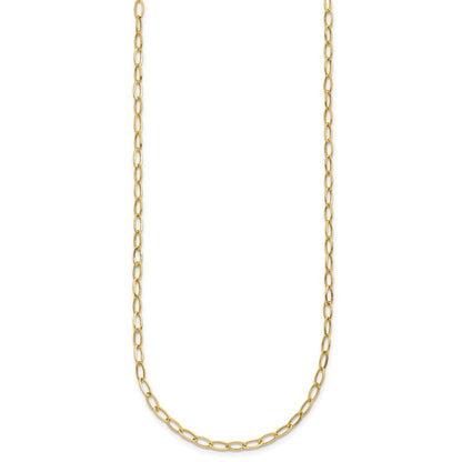 14K Yellow Gold Oval Link Necklace