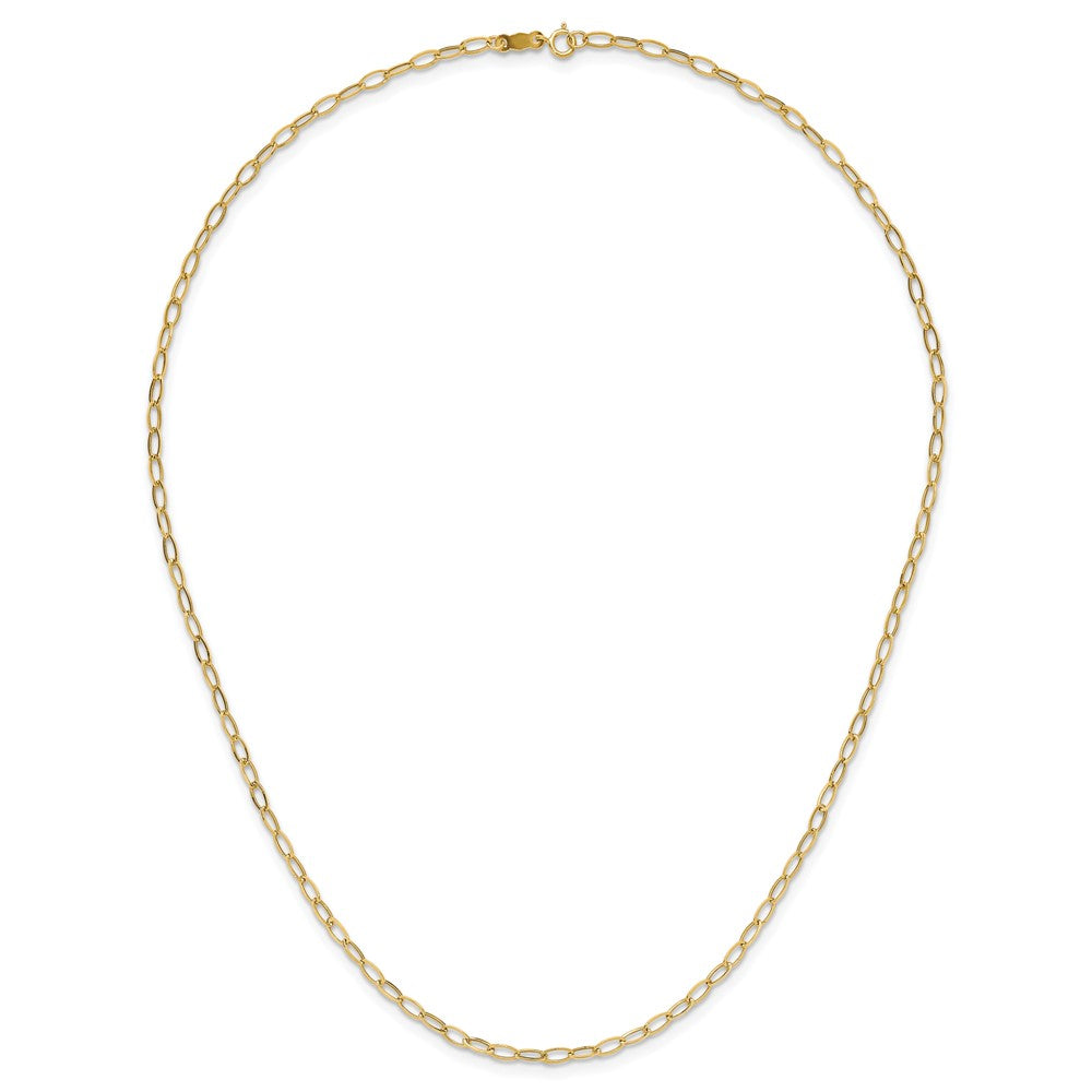 14K Yellow Gold Oval Link Necklace