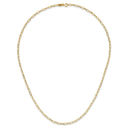 14K Yellow Gold Oval Link Necklace