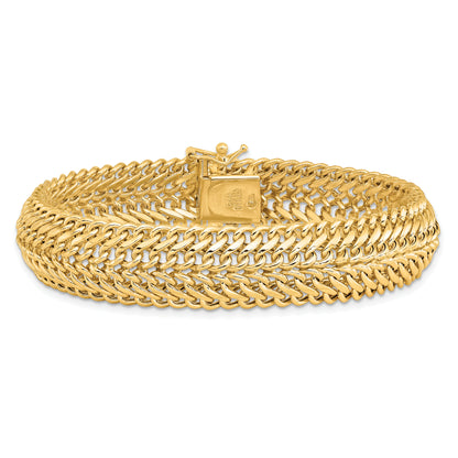 7.5 Inch 14K Polished 7.5In Fancy Link Bracelet