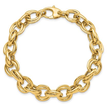 8 Inch 14K Polished Fancy Link Bracelet