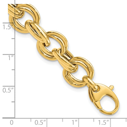 8 Inch 14K Polished Fancy Link Bracelet