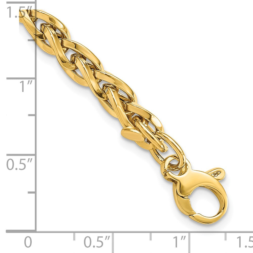 7.5 Inch 14K Polished W/1In Ext Bracelet