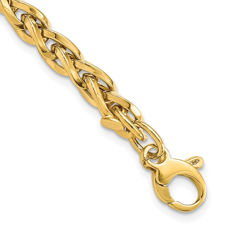 7.5 Inch 14K Polished W/1In Ext Bracelet