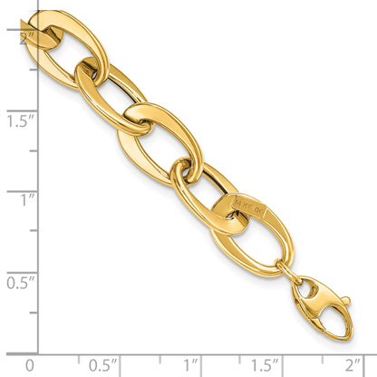 8 Inch 14K Polished Fancy Link Bracelet