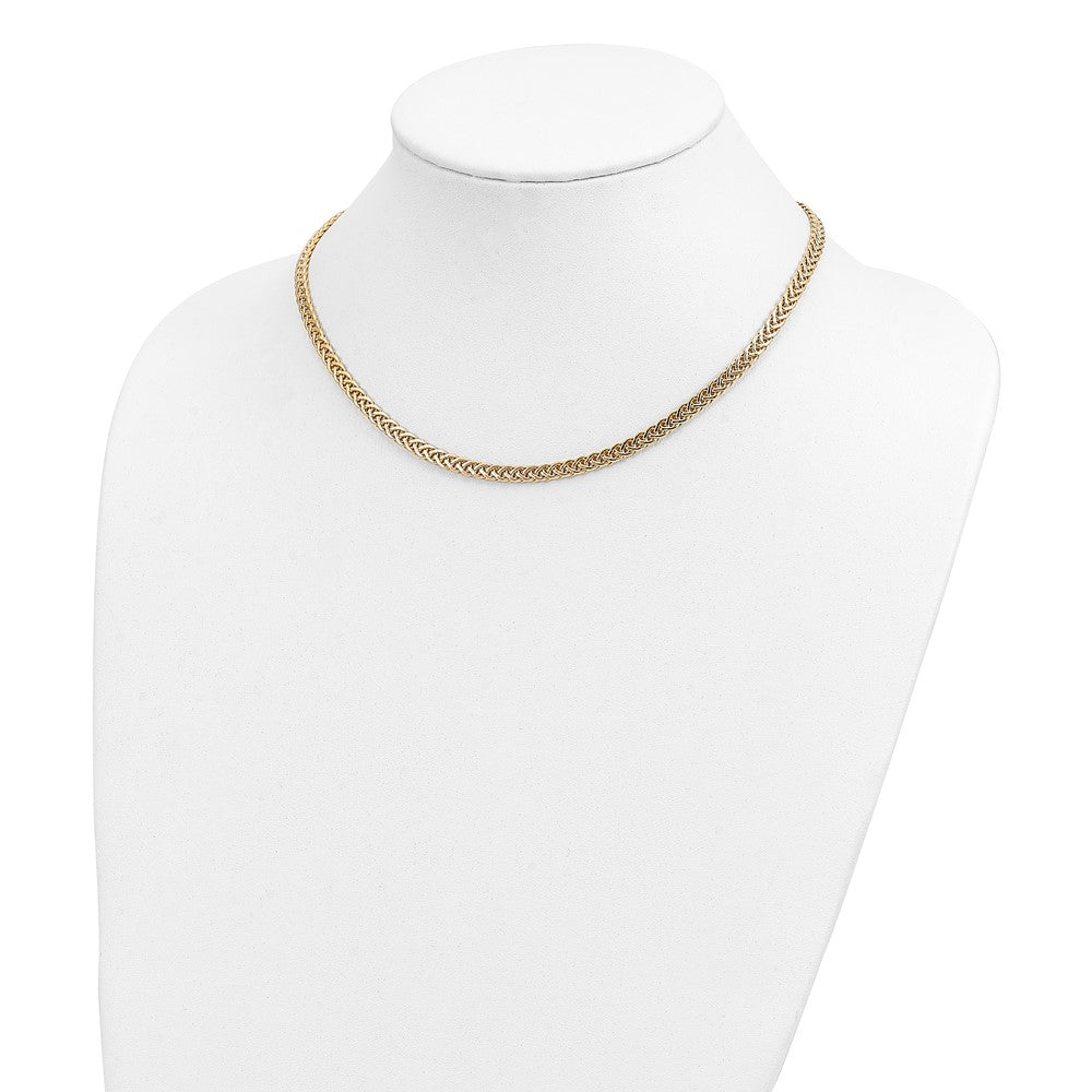 14K Yellow Gold Polished Fancy Link Necklace