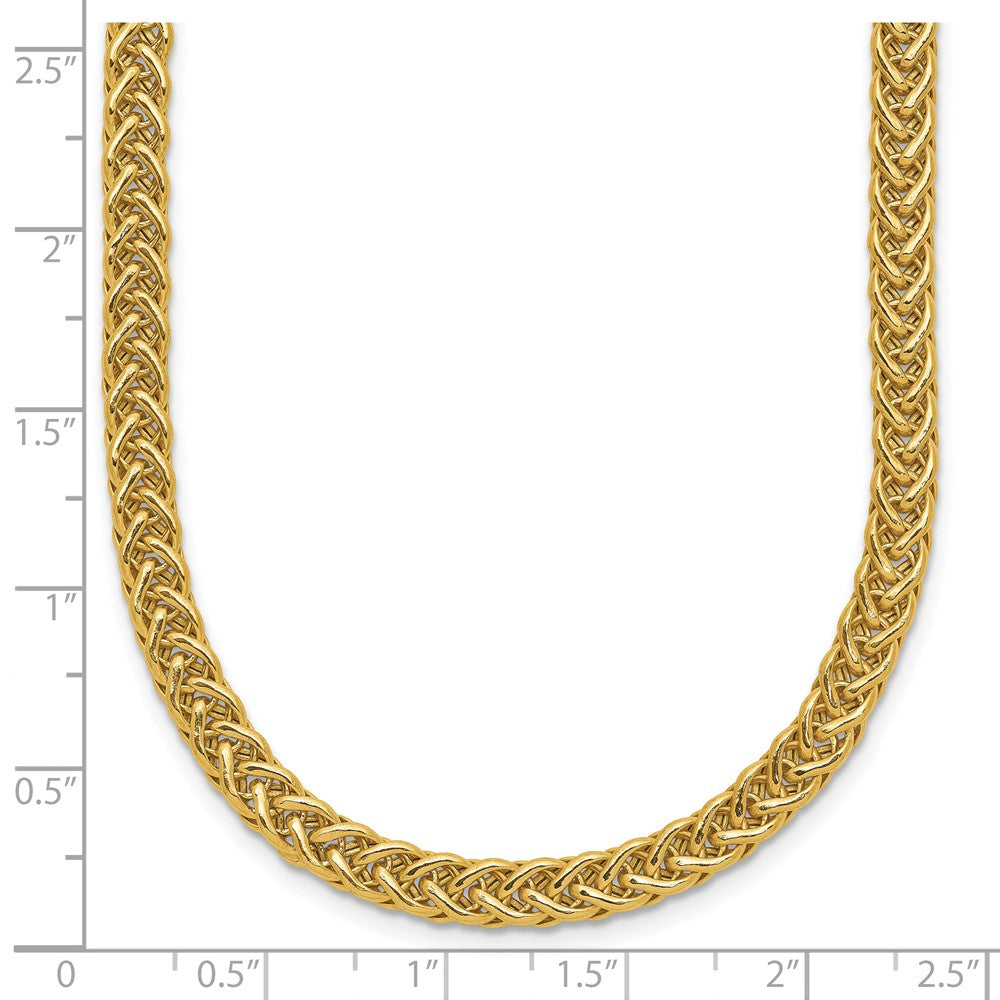 14K Yellow Gold Polished Fancy Link Necklace