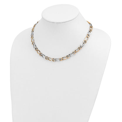 14K Two-Tone Polished Necklace
