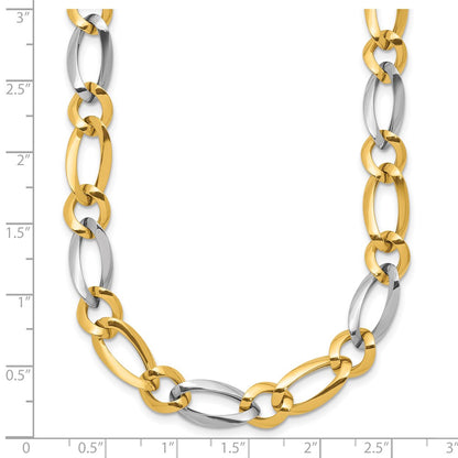 14K Two-Tone Polished Necklace