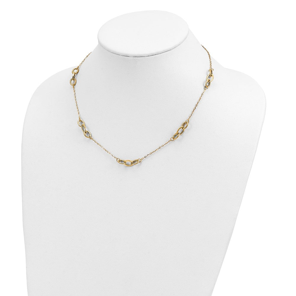 14K Yellow Gold Fancy 18 Inch Necklace