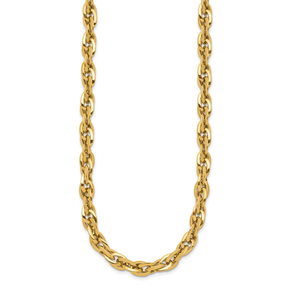 14K Yellow Gold Polished Fancy Link Necklace