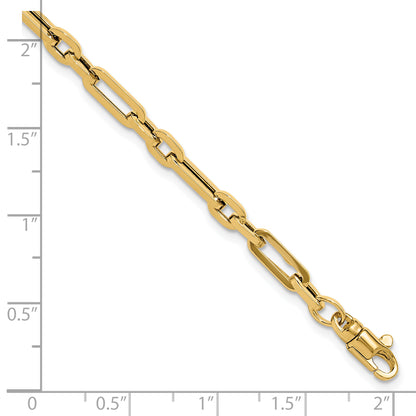 7.5 Inch 14K Gold Polished Fancy Link Bracelet