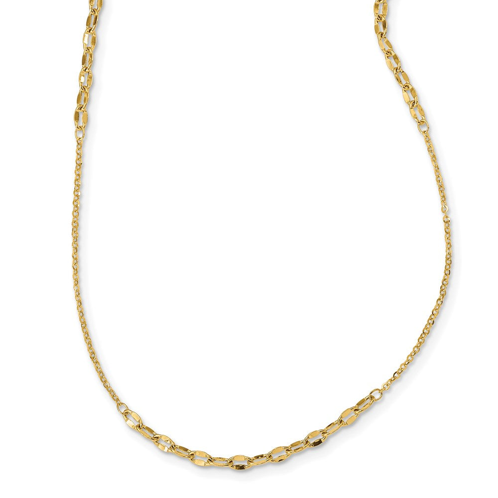 24 Inch 14K Fancy Chain Necklace