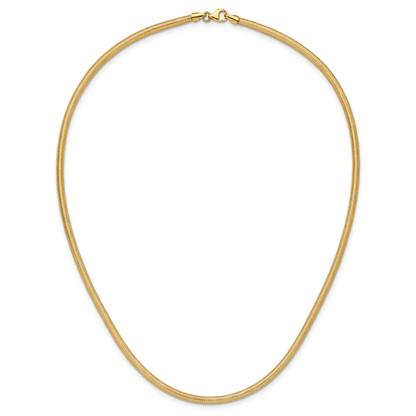 14K Yellow Gold Stretch Mesh Necklace