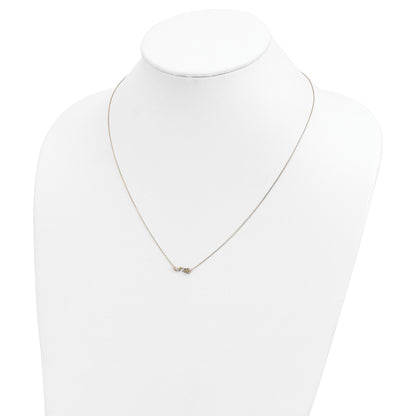14K Yellow Gold Diamond-Cut Star Cz With 2In Ext Necklace