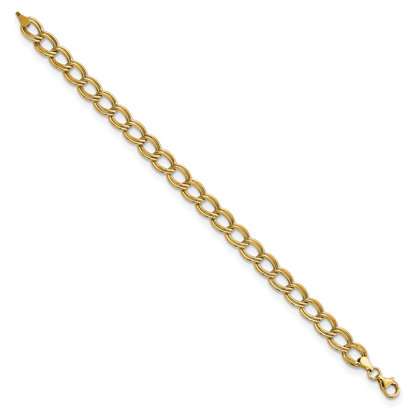 7.5 Inch 14K Polished Link Bracelet