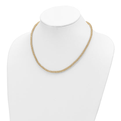 14K Yellow Gold Polished Fancy Link Necklace