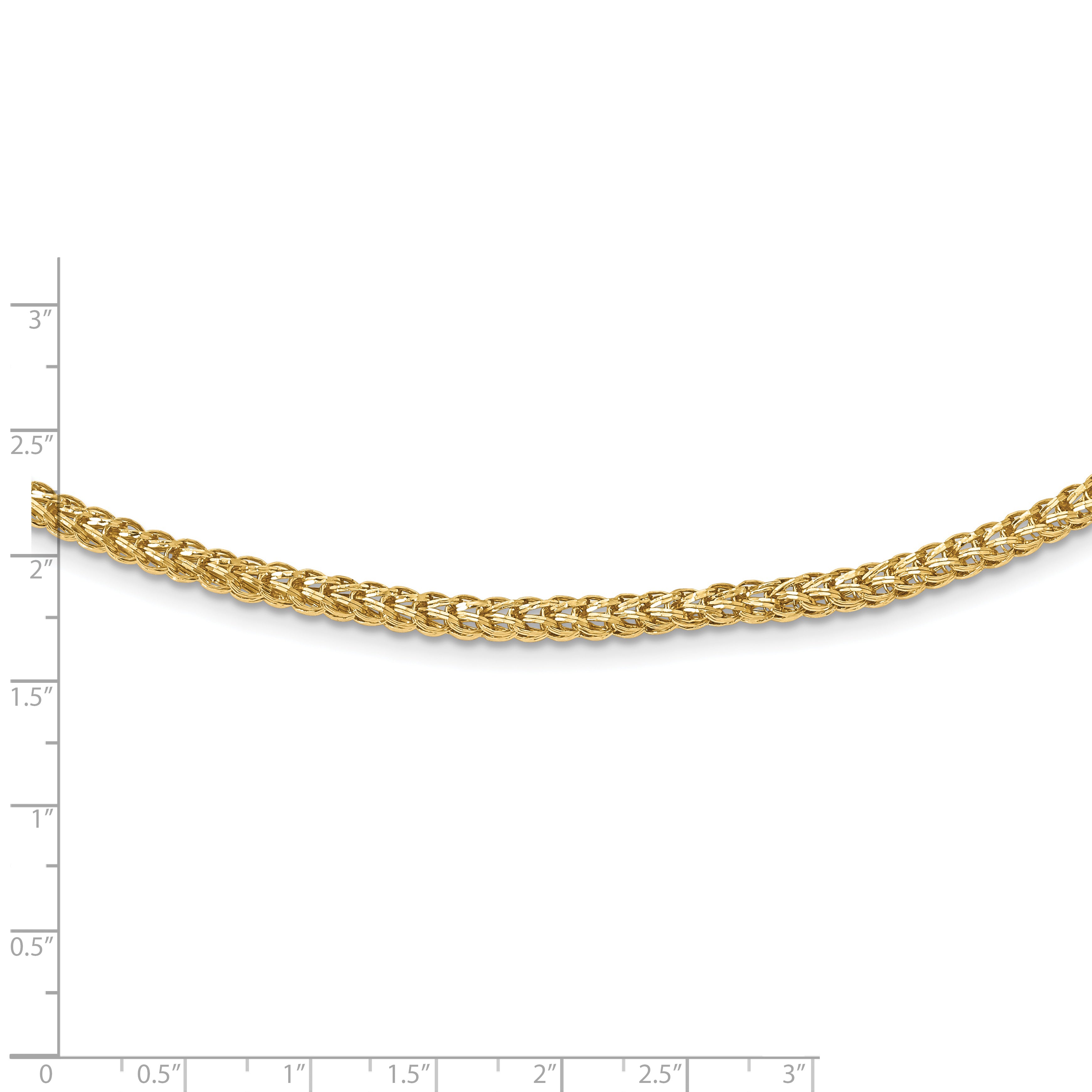 14K Yellow Gold Polished Fancy Link Necklace
