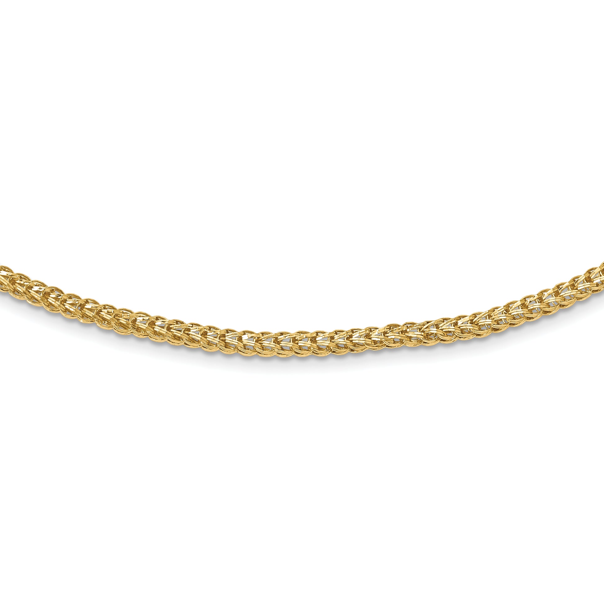 14K Yellow Gold Polished Fancy Link Necklace