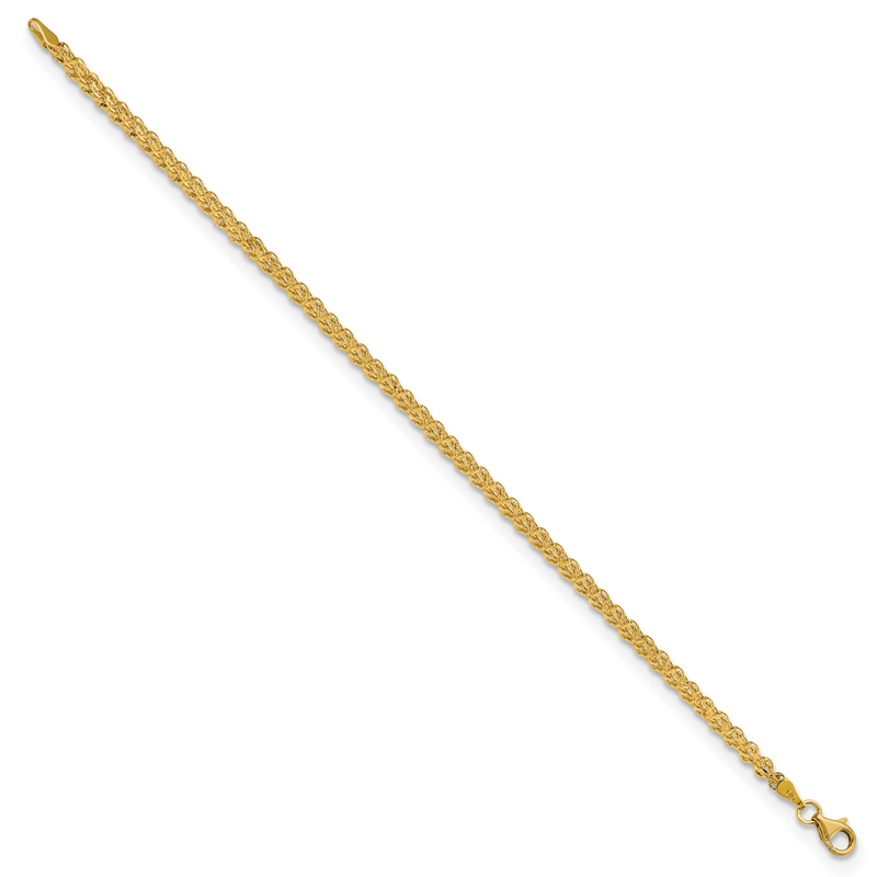 7.5 Inch 14K Polished Fancy Link Bracelet