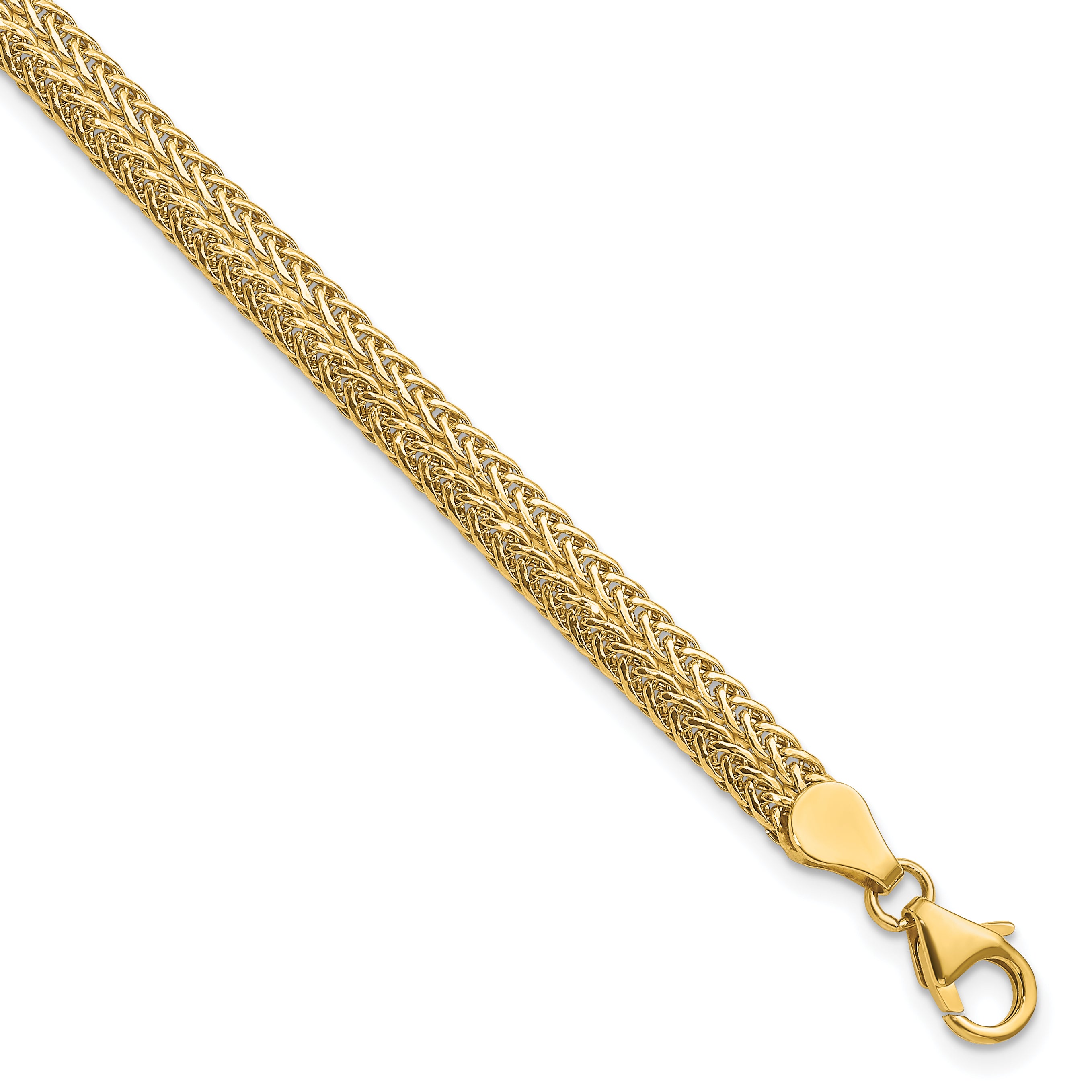 8 Inch 14K Polished Fancy Bracelet