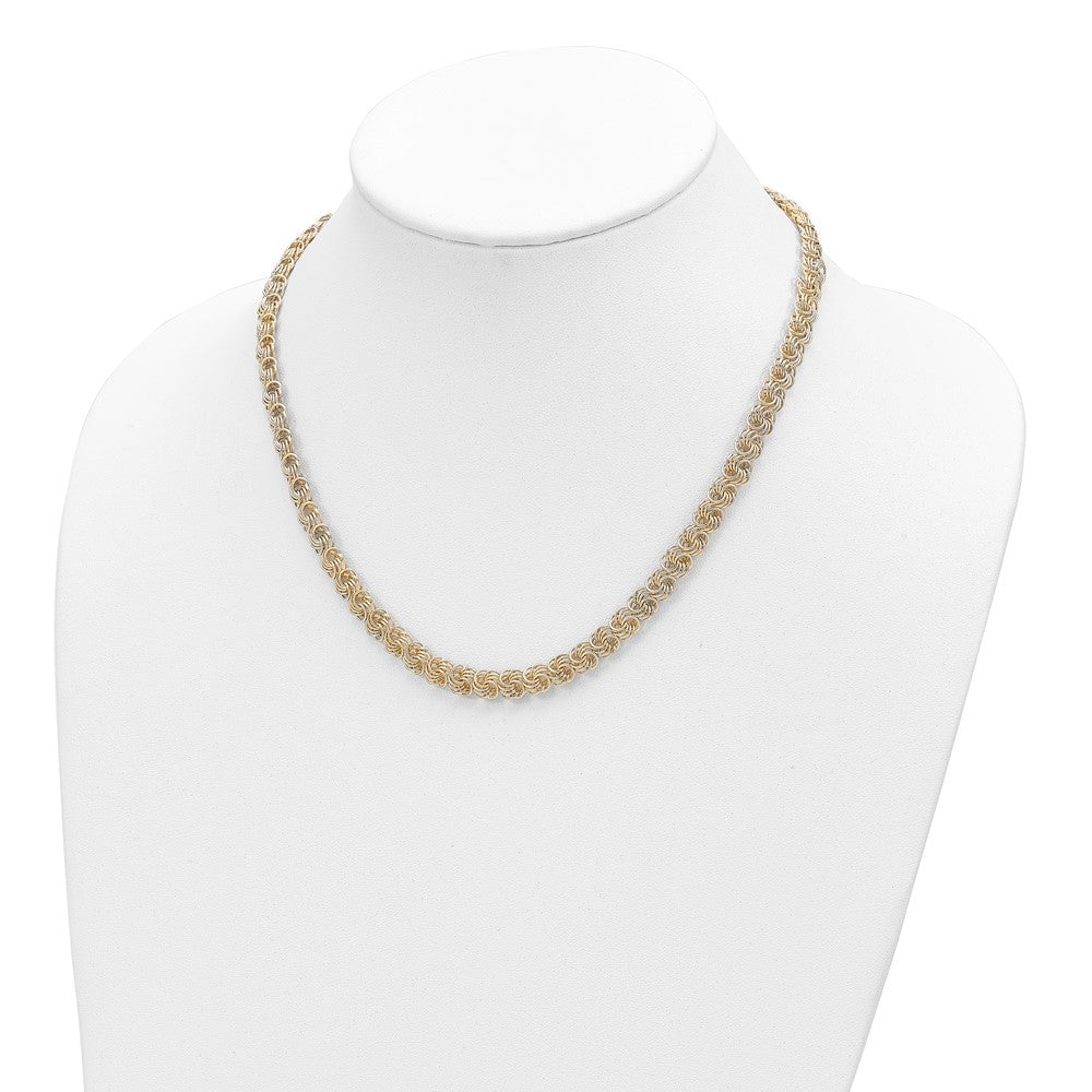 14K Yellow Gold Polished Fancy Link Necklace