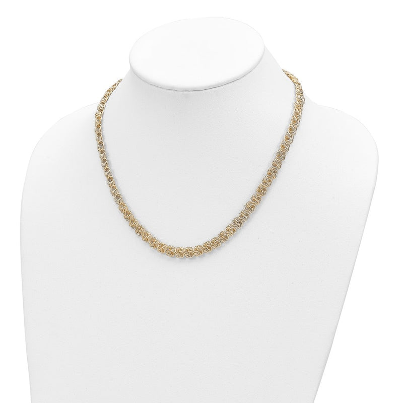 14K Yellow Gold Polished Fancy Link Necklace