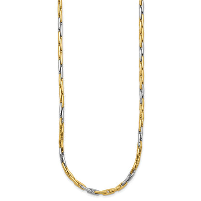 14K Two-Tone Polished Fancy Link Necklace