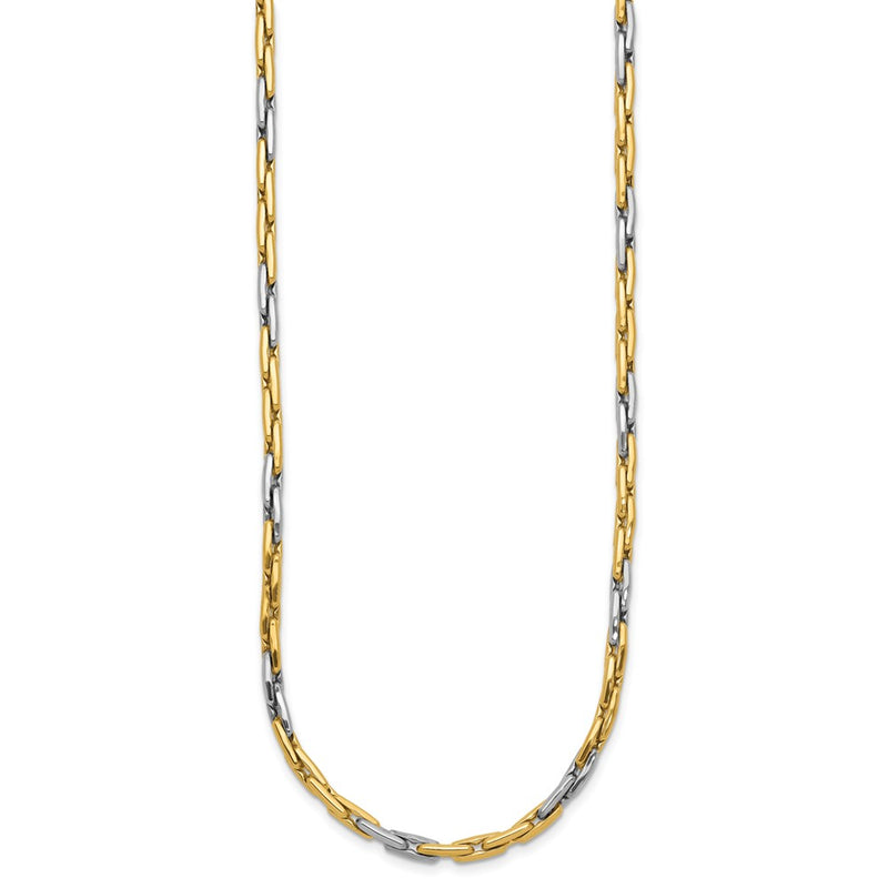 14K Two-Tone Polished Fancy Link Necklace
