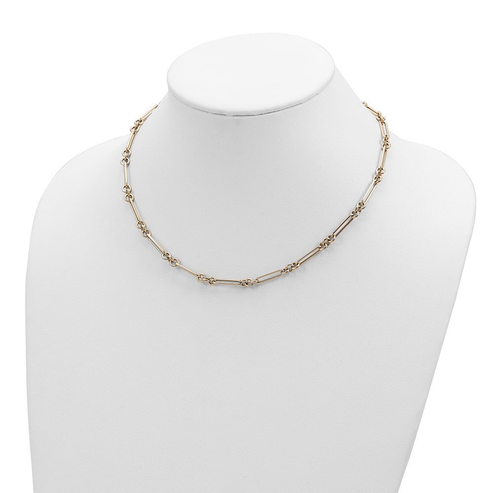 14K Yellow Gold Polished Fancy Link Necklace