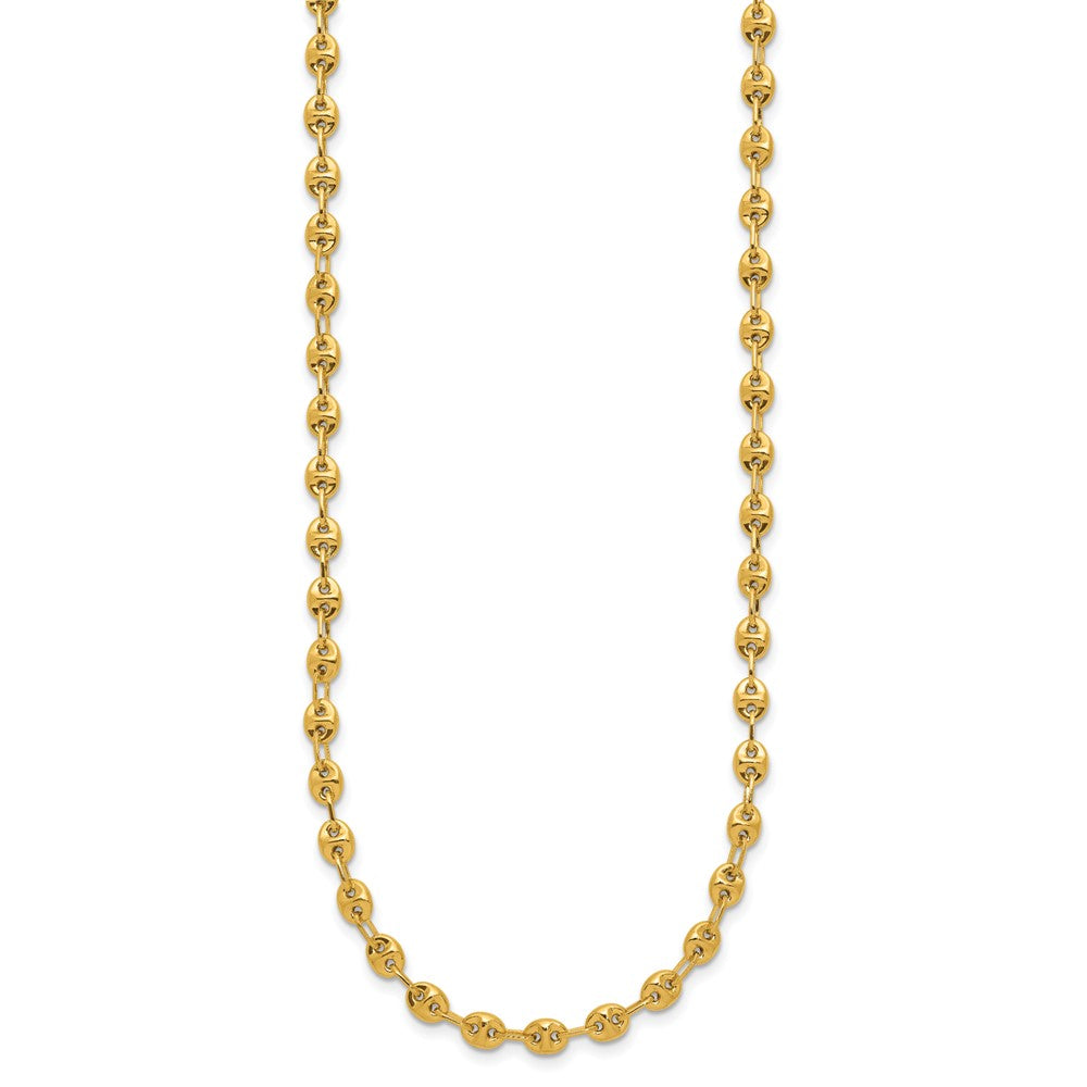 14K Yellow Gold Polished Fancy Link Necklace