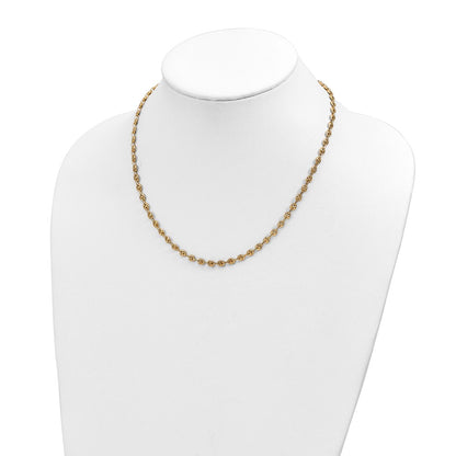 14K Yellow Gold Polished Fancy Link Necklace