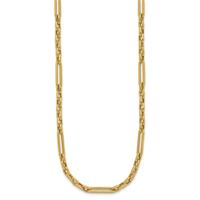 14K Yellow Gold Polished Fancy Link Necklace