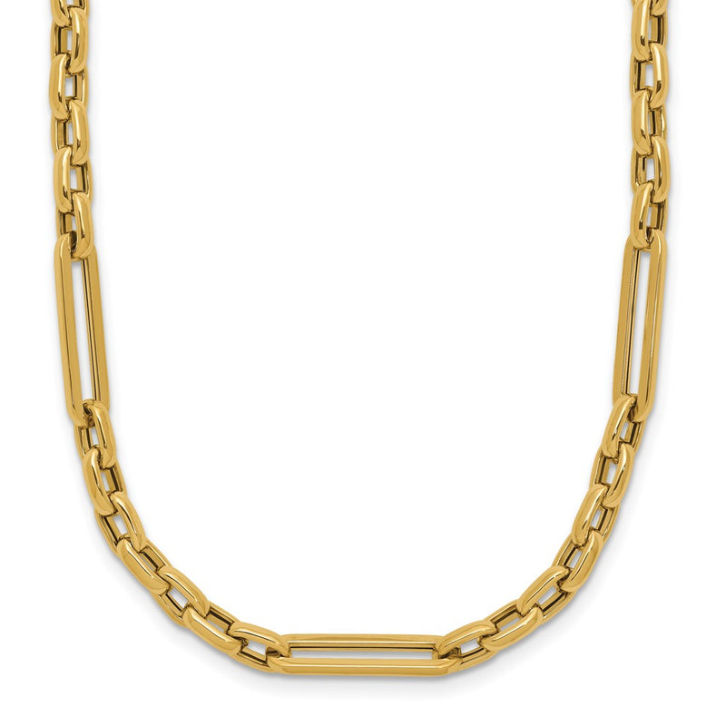 14K Yellow Gold Polished Fancy Link Necklace