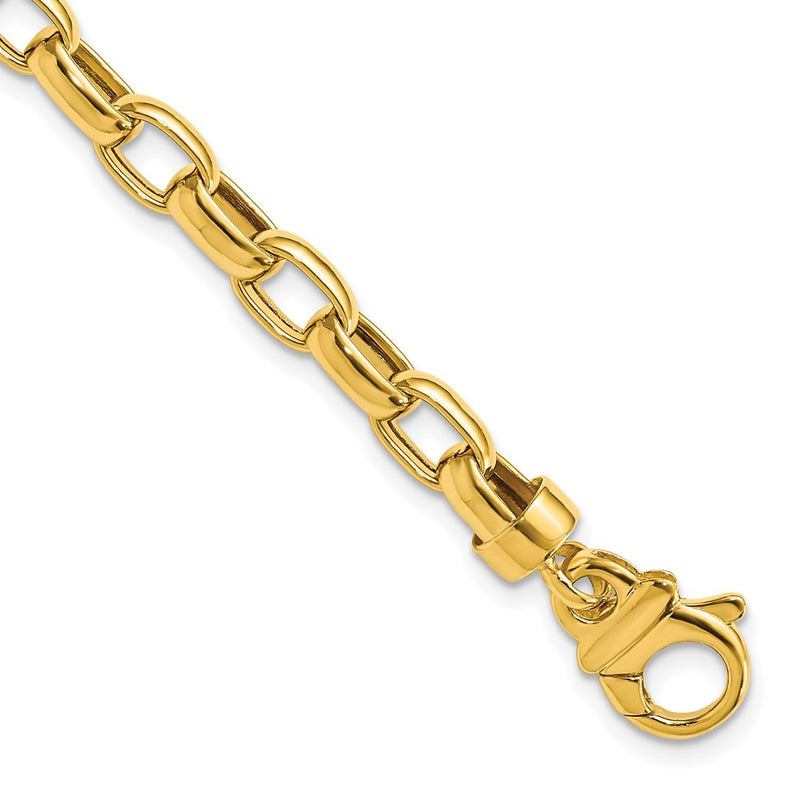 7.5 Inch 14K 7.5In 6.25mm Polished Fancy Link Bracelet