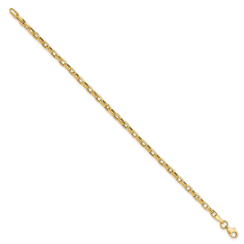 14K Yellow Gold Fancy Link Chain Bracelet