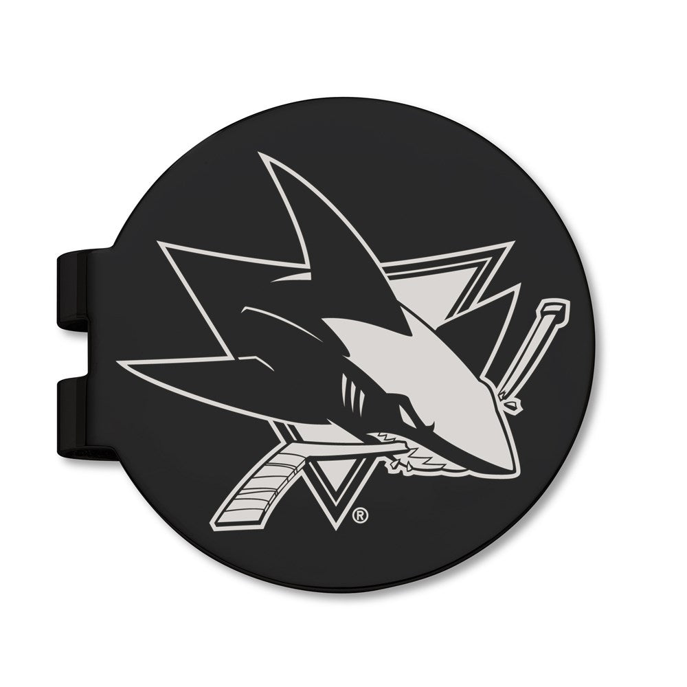 Stainless Steel San Jose Sharks Black Prevail Engraved Money Clip