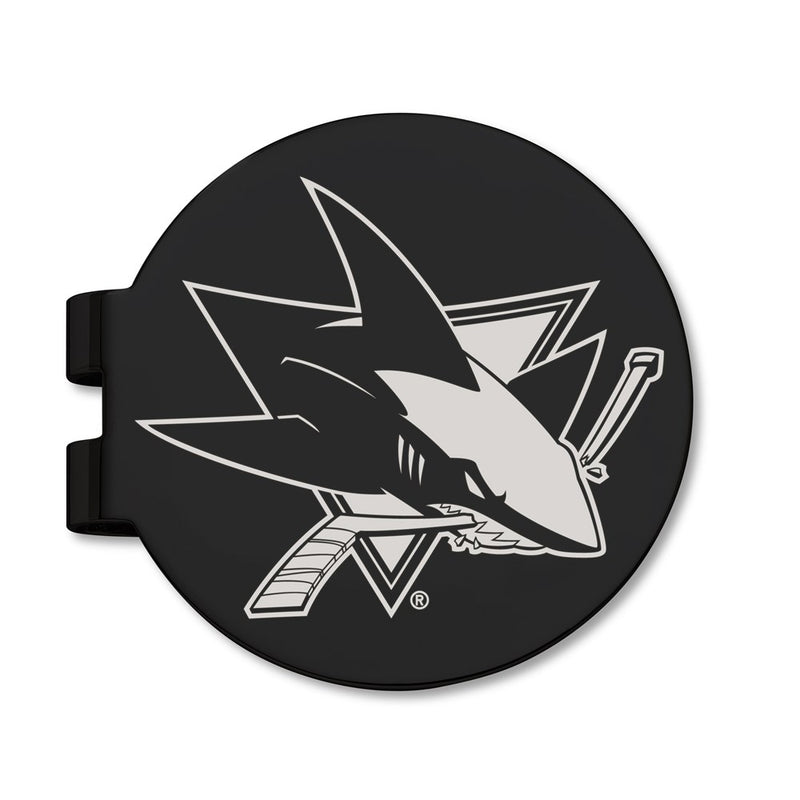 Stainless Steel San Jose Sharks Black Prevail Engraved Money Clip
