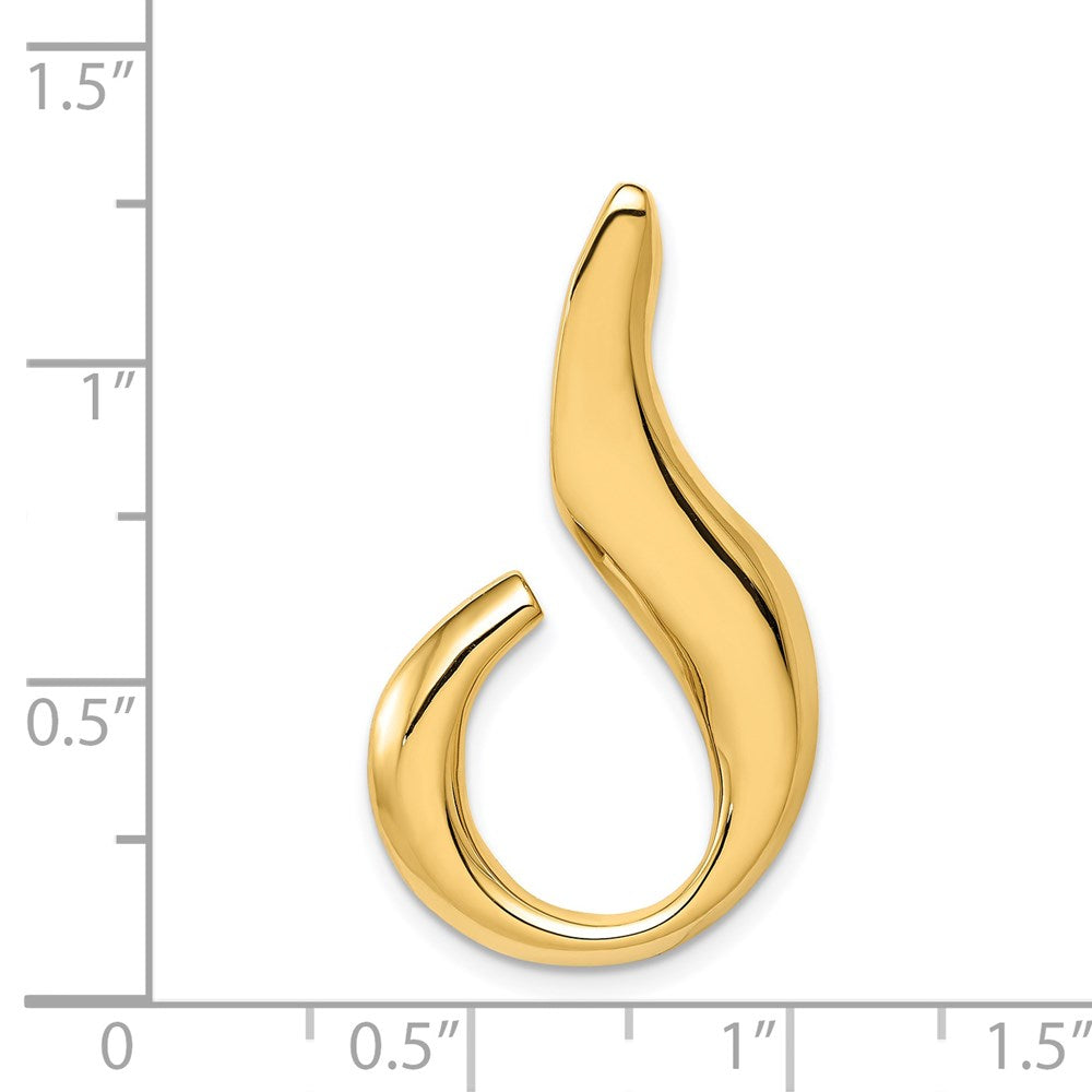 14K Yellow Gold Fits Up To 6mm Regular And Fancy Omega Slide