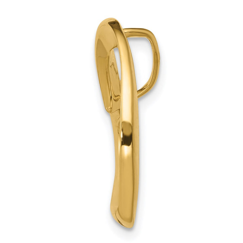 14K Yellow Gold Heart Slide