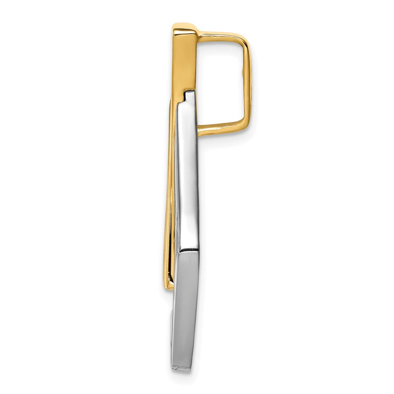 14K Two-Tone Fits Up To 6mm Omega, 8mm Reversible, Omega Slide