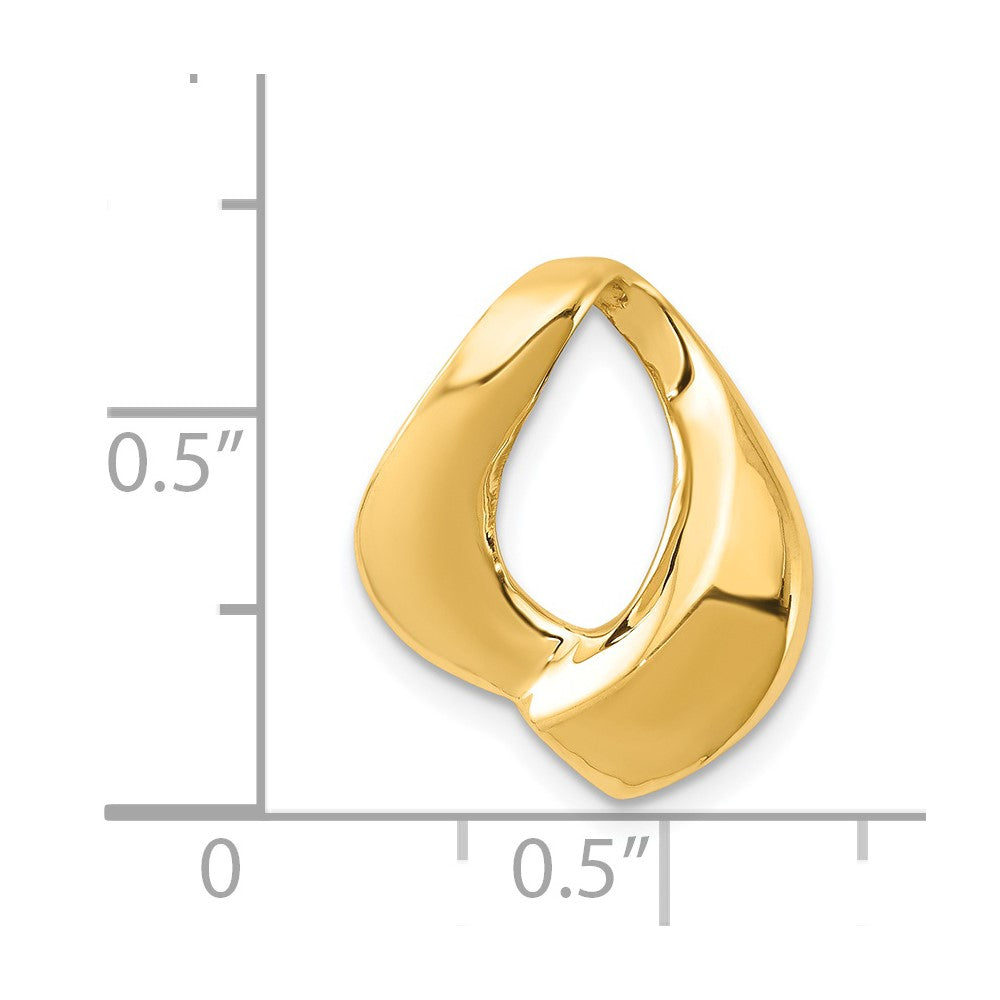 14K Yellow Gold Fits Up To 6mm Regular/8mm Fancy Omega Slide