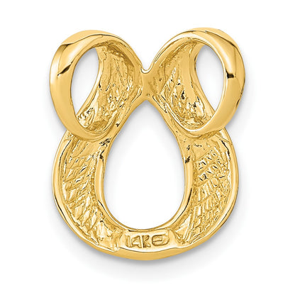 14K Yellow Gold Fits Up To 2mm Regular/4mm Fancy Omega Slide