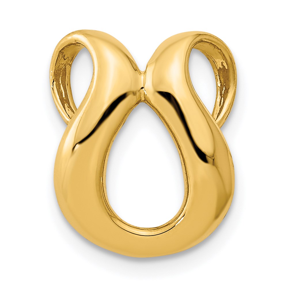 14K Yellow Gold Fits Up To 2mm Regular/4mm Fancy Omega Slide